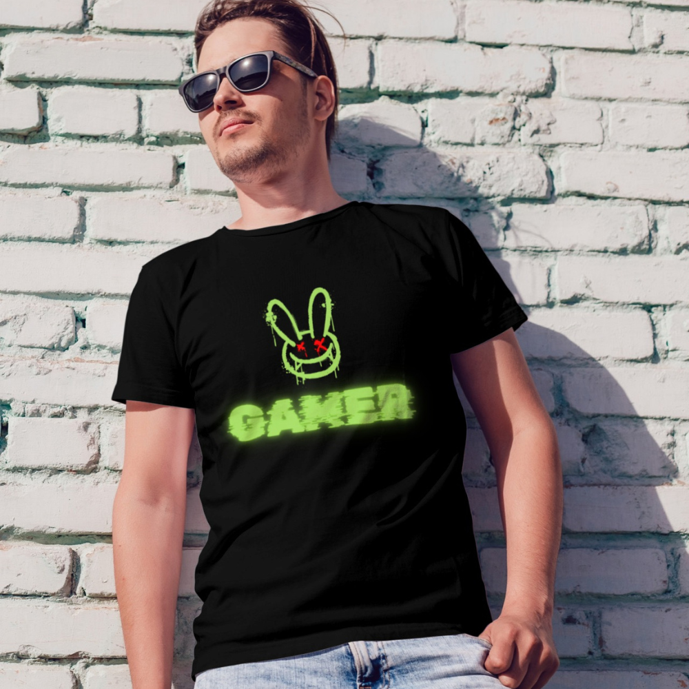 Gamer T-Shirt Neon Drip Gaming Shirt for Men Women Aesthetic Gaming Apparel Unisex Graphic Tee