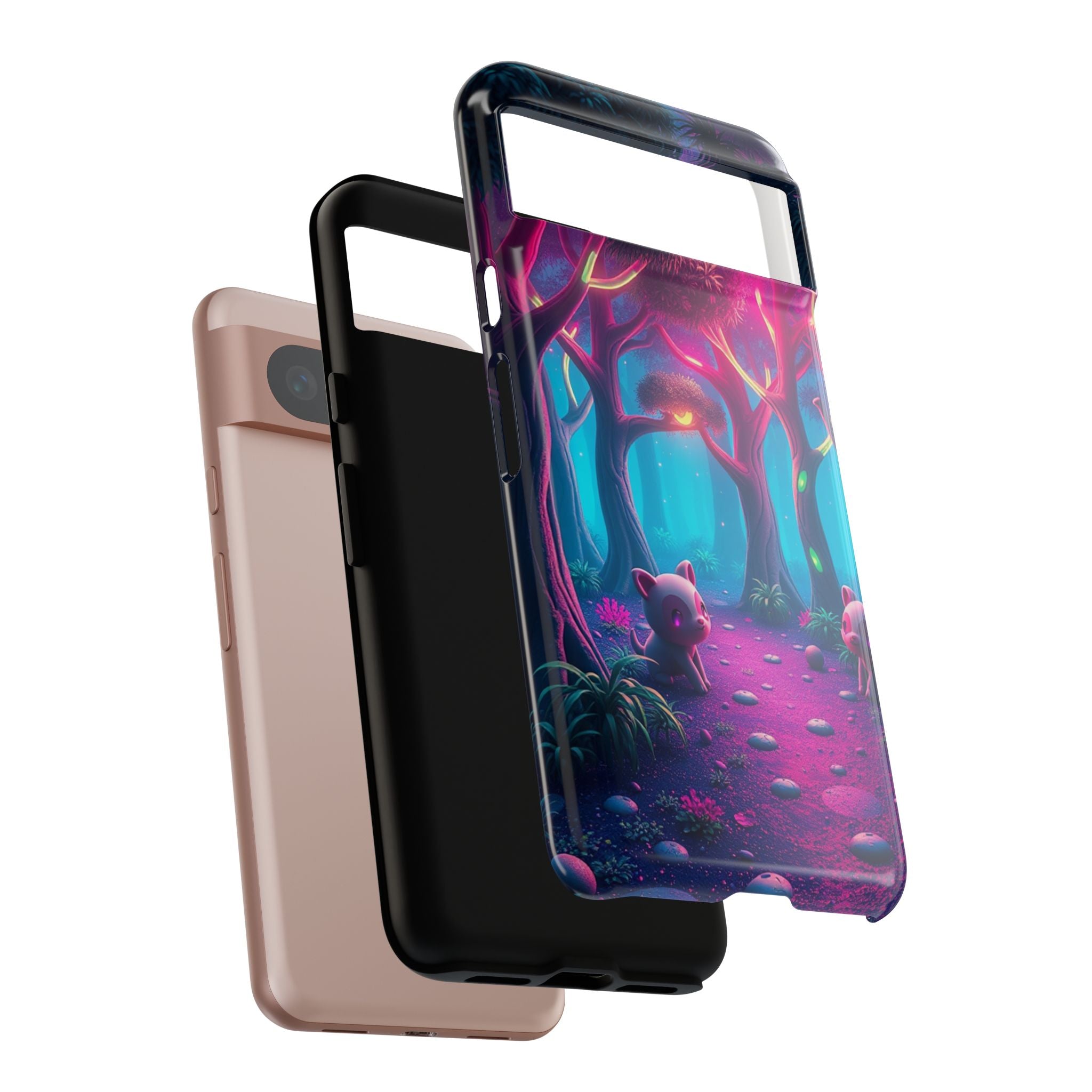 Mystical Forest Phone Case - Cute Animal Design, Tough Protection, Gift for Nature Lovers, Fantasy Decor, Phone Accessories, Eco-Friendly