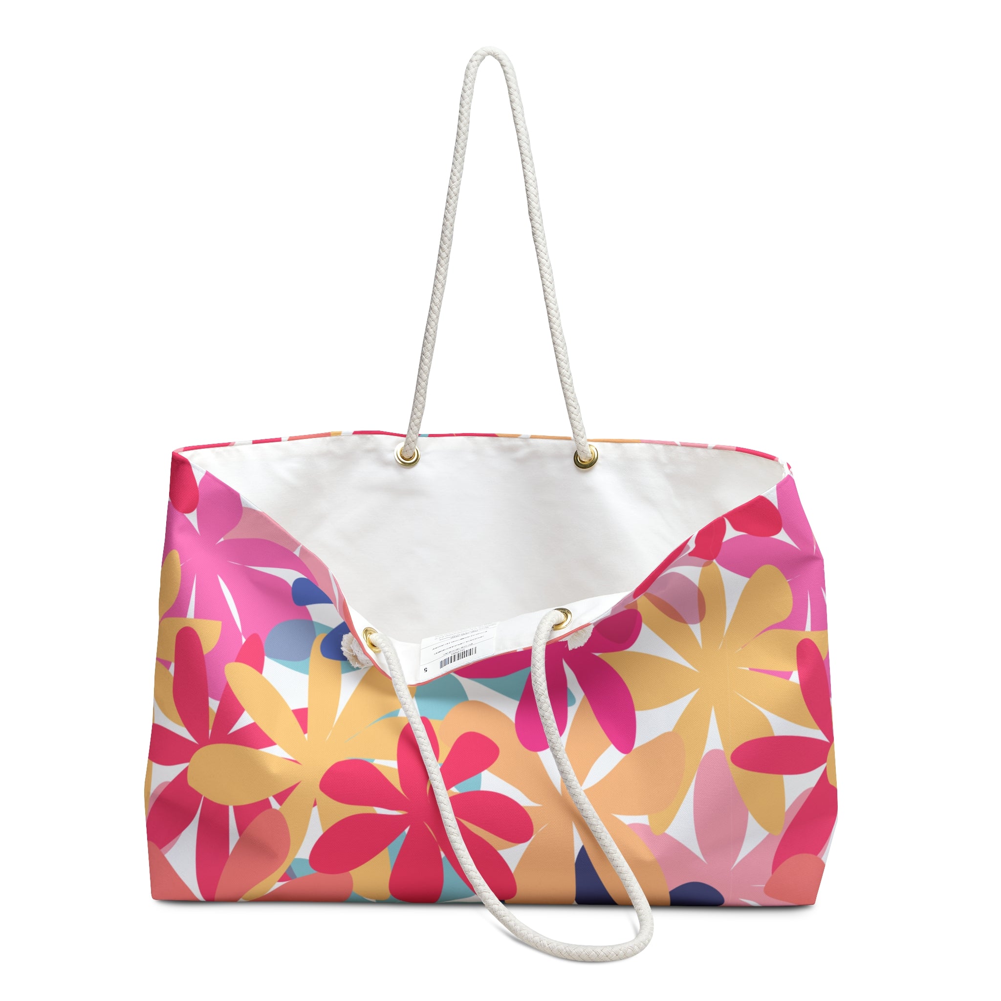 Colorful Floral Weekender Bag