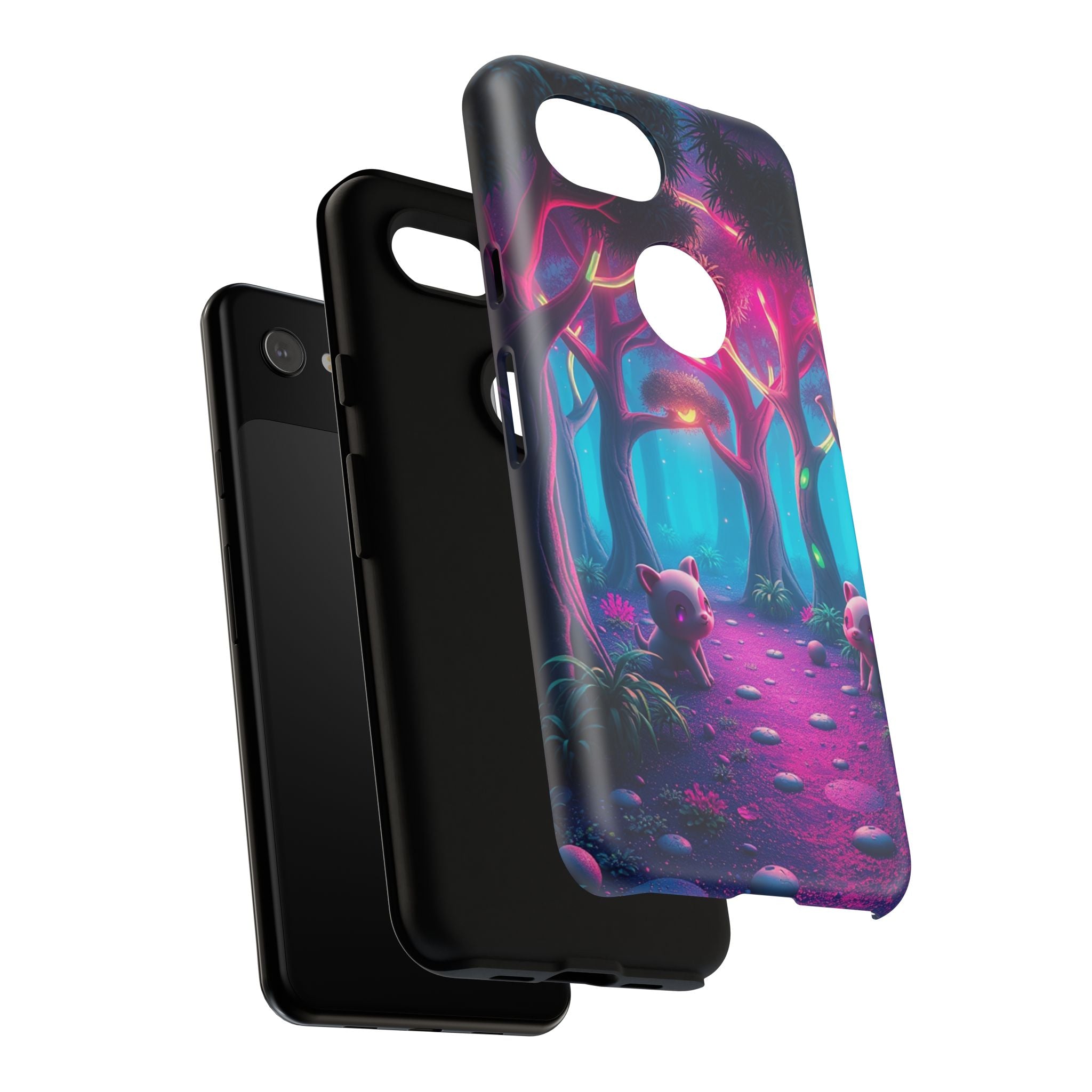 Mystical Forest Phone Case - Cute Animal Design, Tough Protection, Gift for Nature Lovers, Fantasy Decor, Phone Accessories, Eco-Friendly