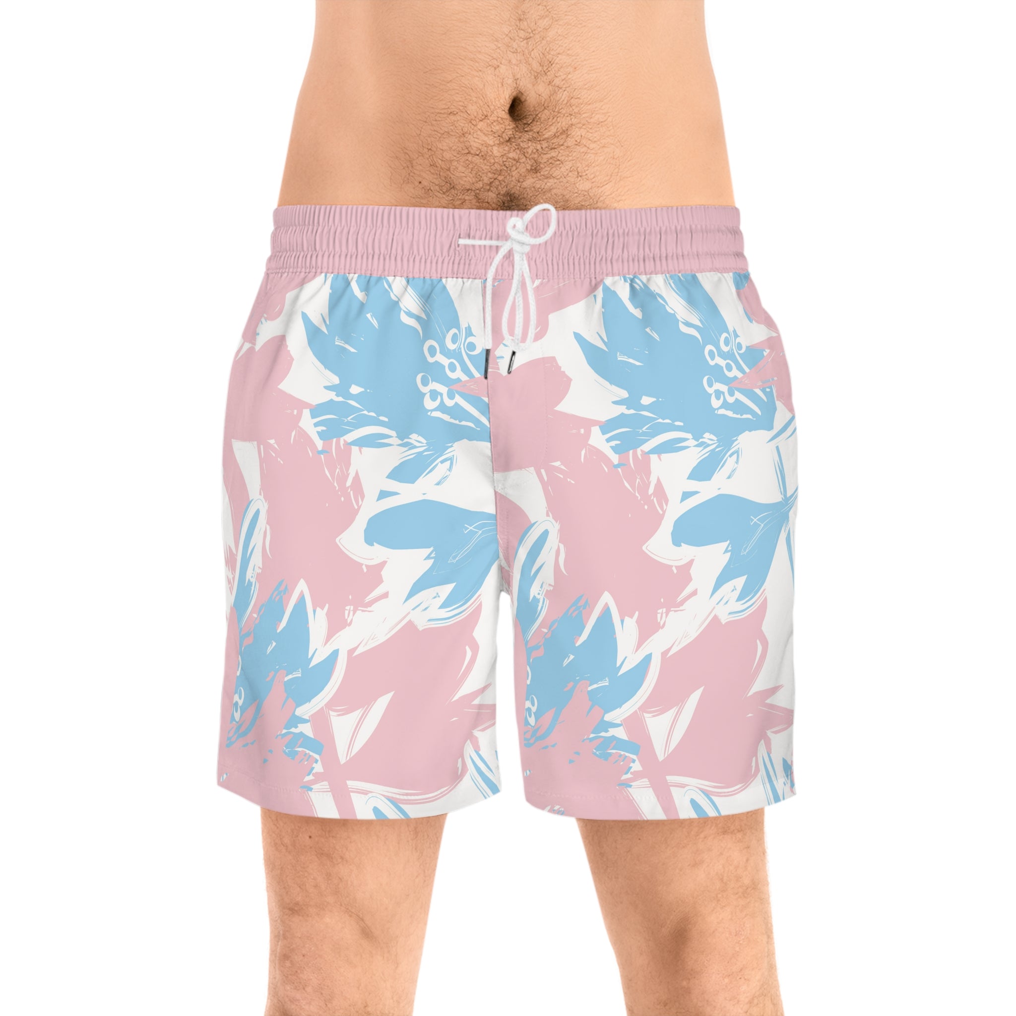 Bobby Light Men's Mid-Length Swim Shorts (AOP)