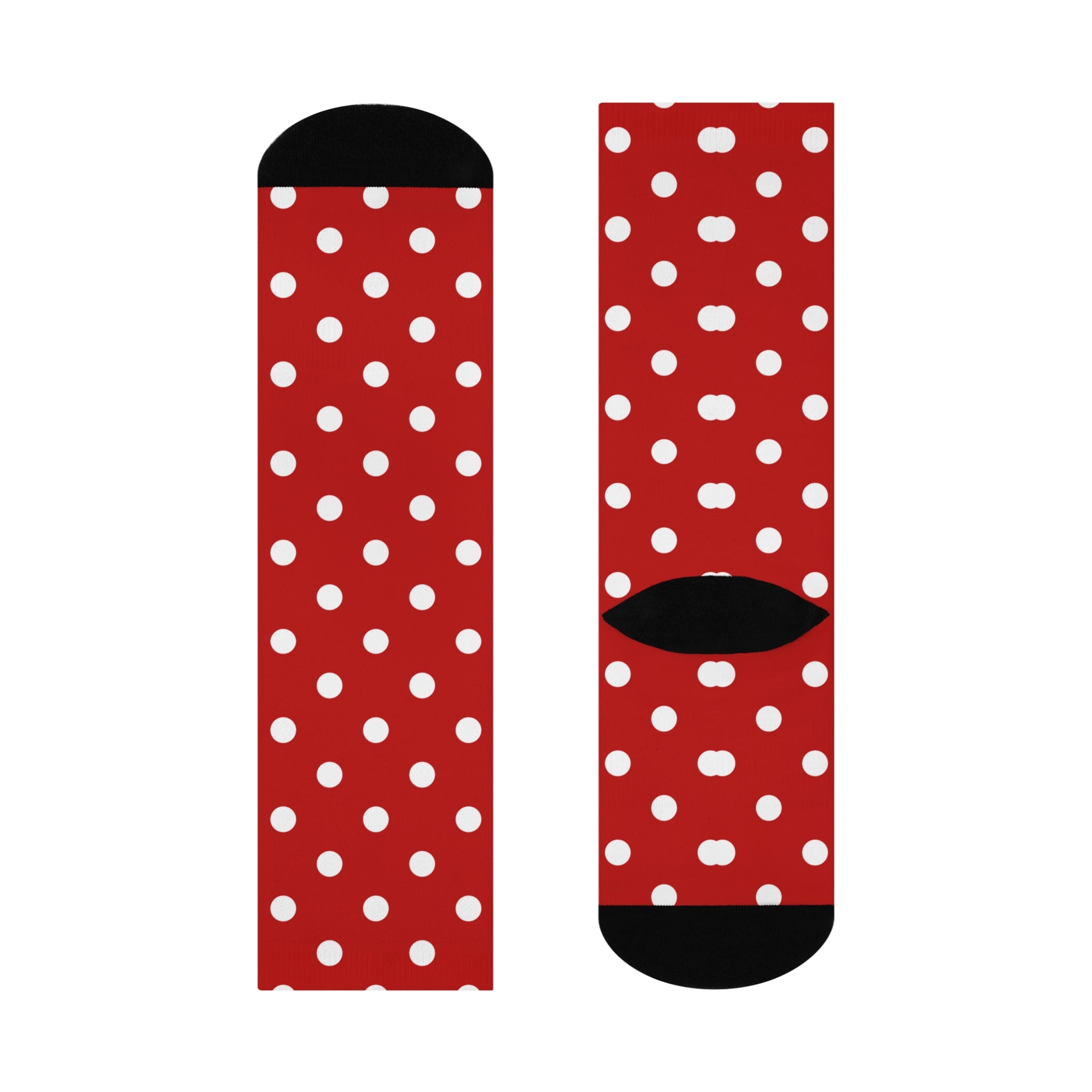 Red Polka Dot Valentine Socks: Romantic Couples Gift
