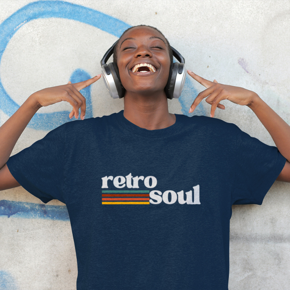 Retro Soul T-Shirt Vintage 70s Style Tee Aesthetic Graphic T-Shirt Retro Music Lover Shirt 90s Fashion Retro Vibes T-Shirt for Men Women
