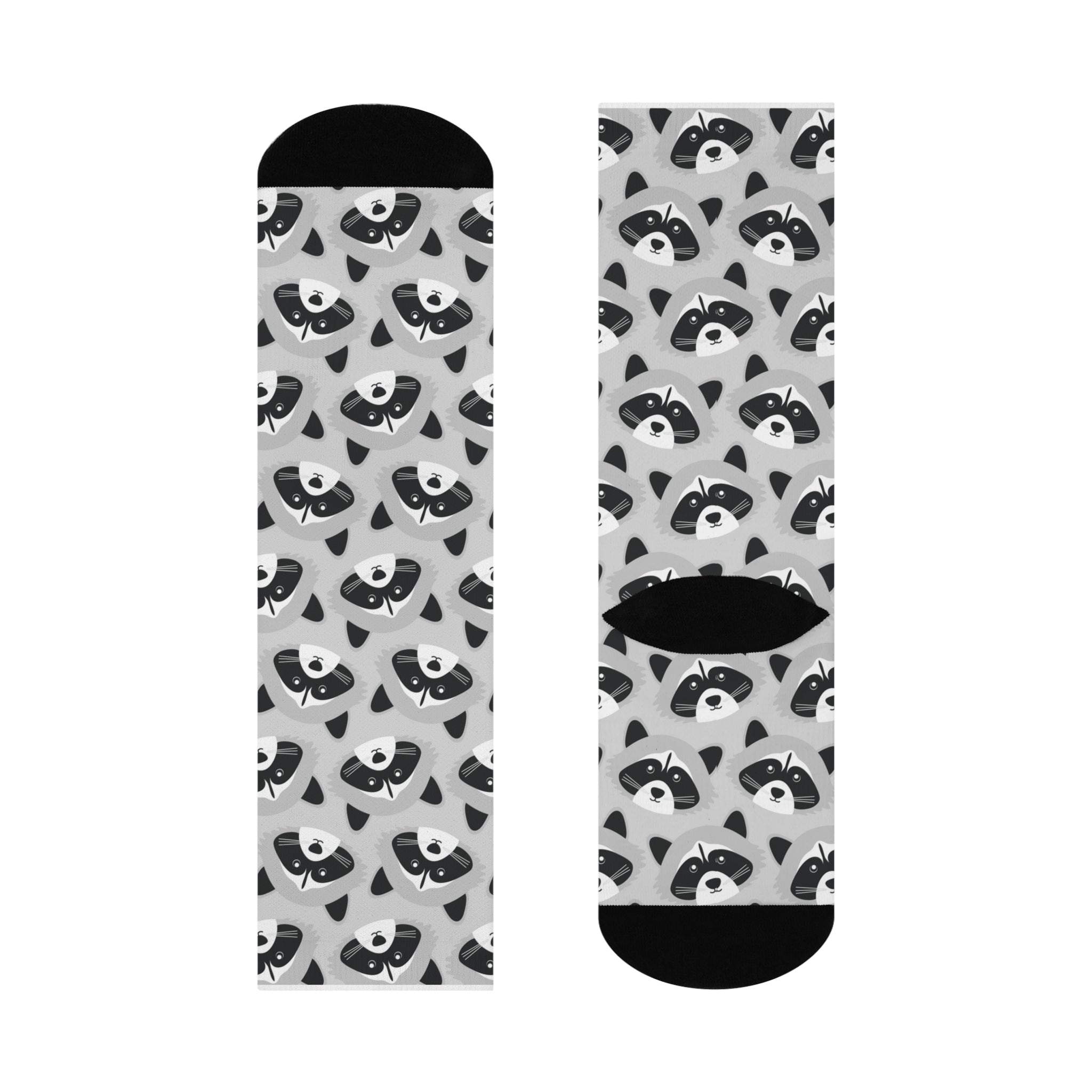 Raccoon Cushioned Crew Socks