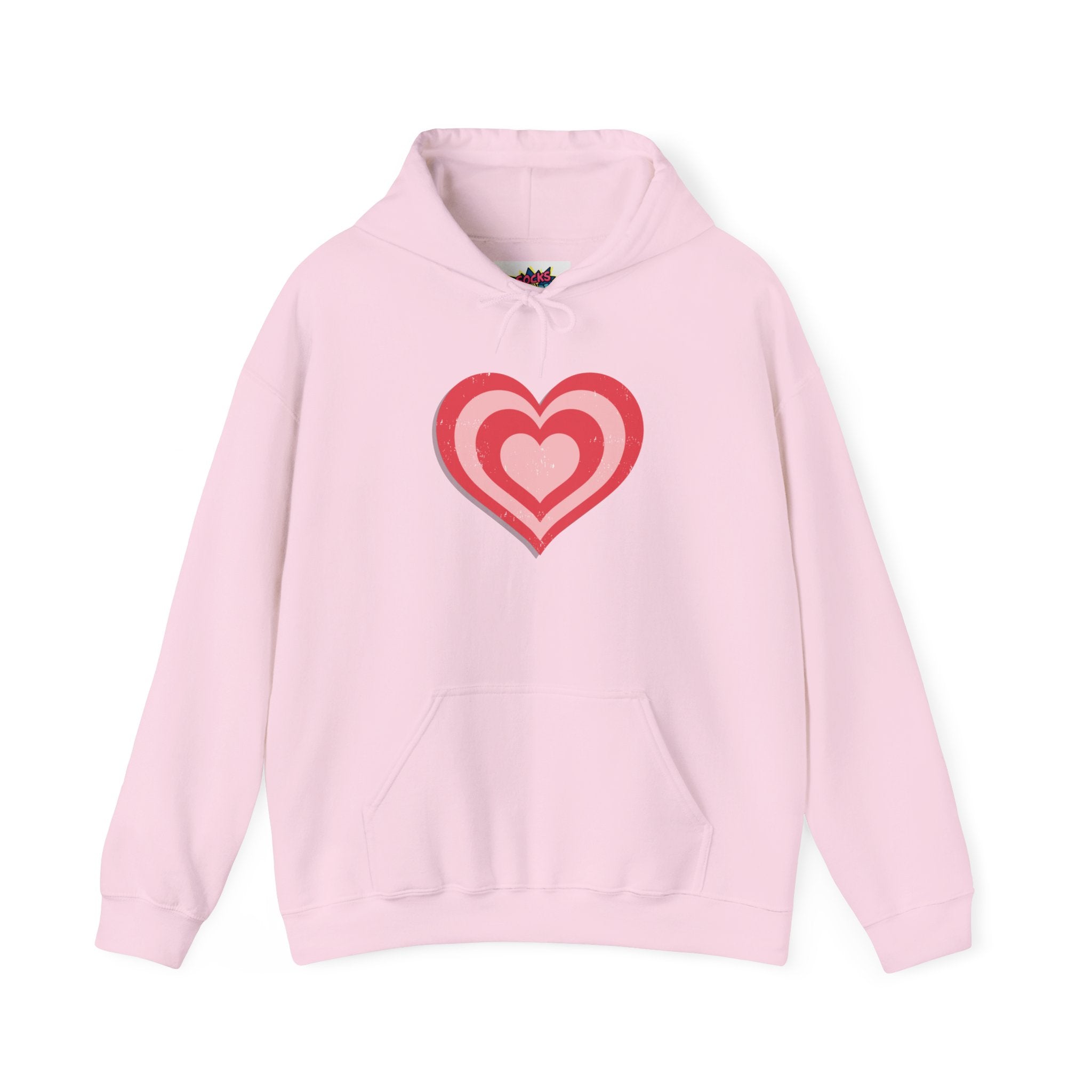 Retro Heart Graphic Hoodie – Unisex Valentine’s Sweatshirt