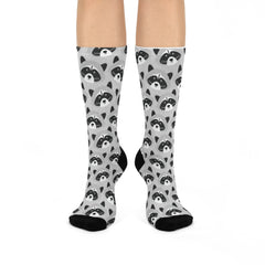 Raccoon Cushioned Crew Socks