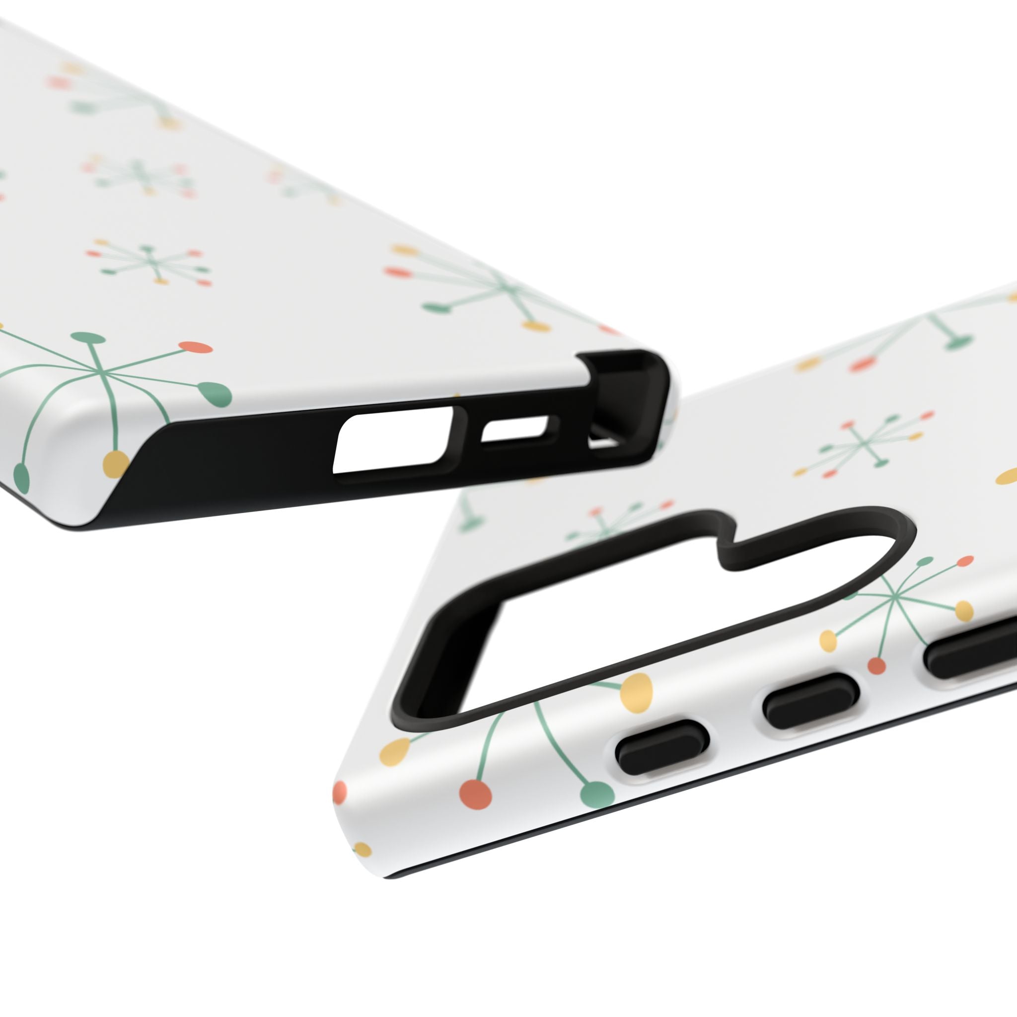 Mid-Century Modern Phone Case for iPhone, Samsung Galaxy, Google Pixel Retro Atomic Starburst Design, Durable Protection, Vintage Style