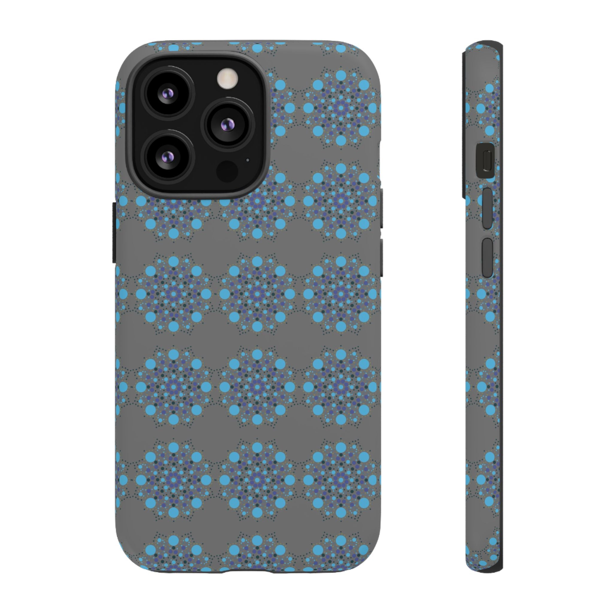 lue Geometric Phone Case for iPhone, Samsung, Google - Abstract Pattern, Protective Cover, Modern Art Phone Case, Gift for Her