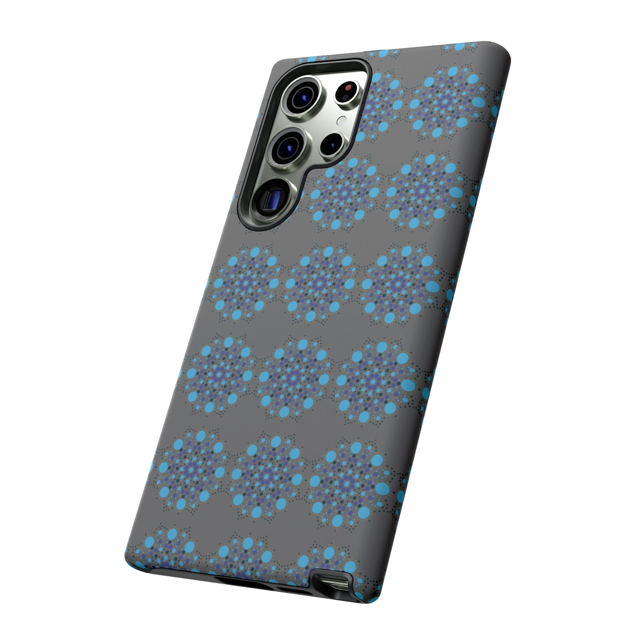 lue Geometric Phone Case for iPhone, Samsung, Google - Abstract Pattern, Protective Cover, Modern Art Phone Case, Gift for Her