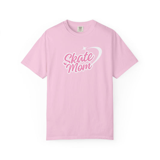 Skate Mom T-Shirt Cute Pink Shirt for Skate Mom Gift for Roller Derby Moms of Skaters Pink Comfort Colors Shirt