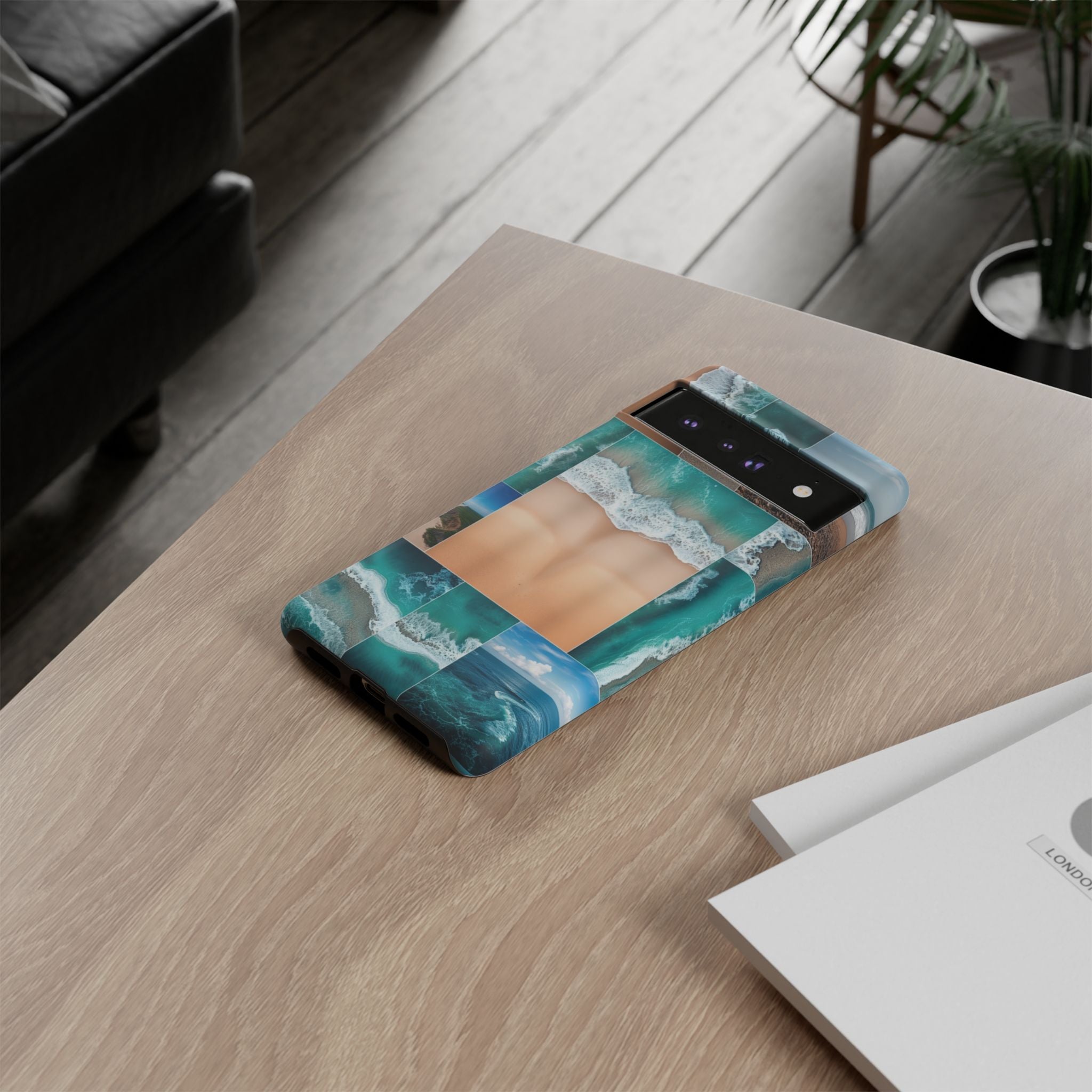 Beach Ocean Google Pixel Case Summer Vibe Coastal Tough Pixel Phone Case for Beach Lovers Travel Aesthetic Tropical Google Case Gift