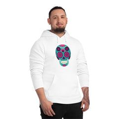 Sugar Skull Unisex Drummer Hoodie Skull Graphic Hoodie for Men ad Women's Hoodie