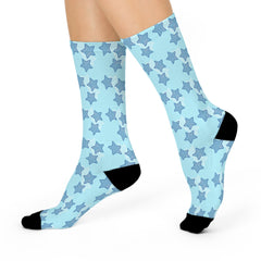 Blue Star Cushioned Crew Socks
