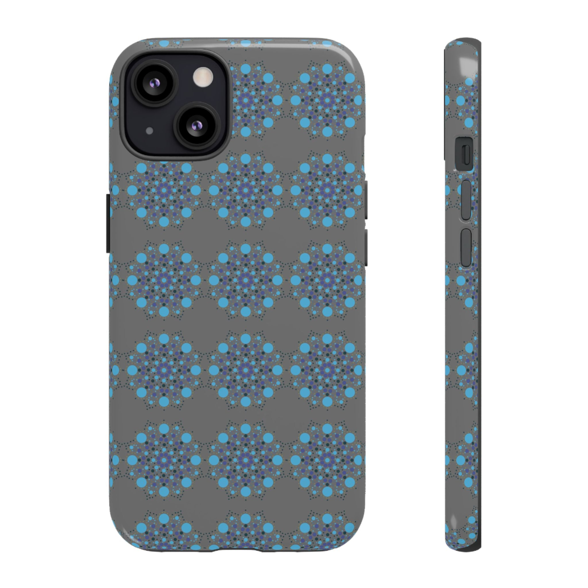 lue Geometric Phone Case for iPhone, Samsung, Google - Abstract Pattern, Protective Cover, Modern Art Phone Case, Gift for Her