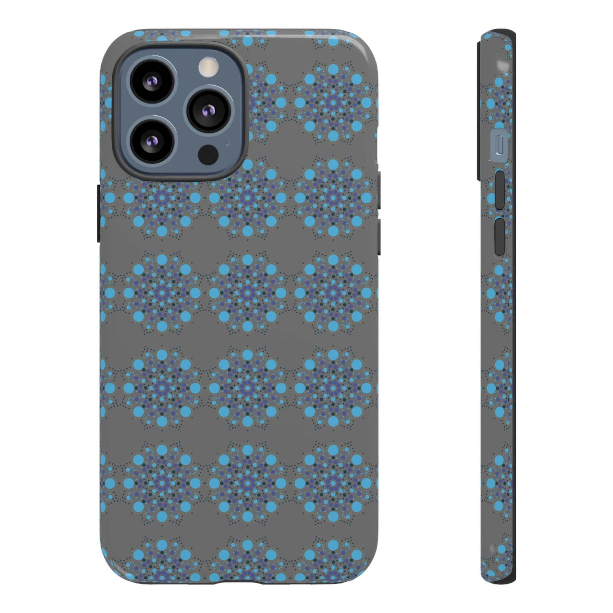 lue Geometric Phone Case for iPhone, Samsung, Google - Abstract Pattern, Protective Cover, Modern Art Phone Case, Gift for Her