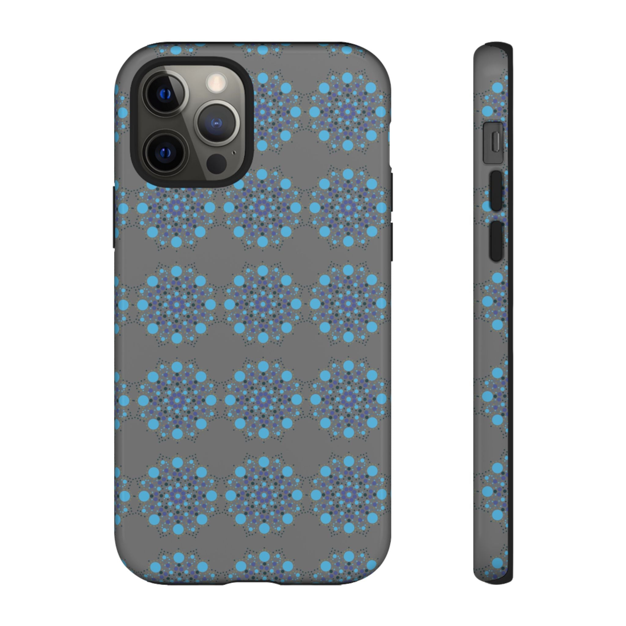 lue Geometric Phone Case for iPhone, Samsung, Google - Abstract Pattern, Protective Cover, Modern Art Phone Case, Gift for Her
