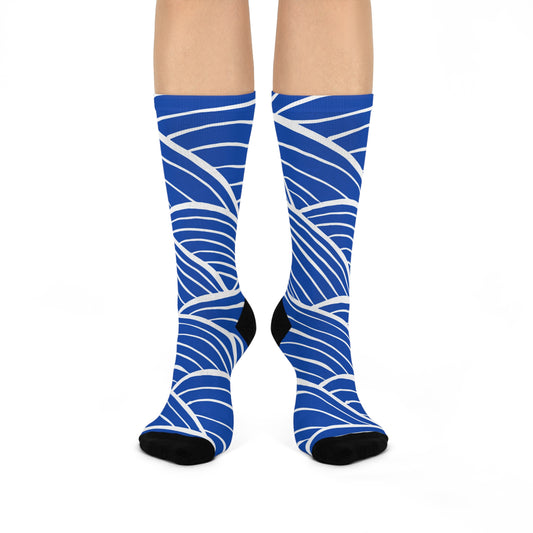 Waves Cushioned Crew Socks