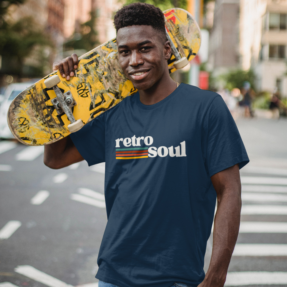 Retro Soul T-Shirt Vintage 70s Style Tee Aesthetic Graphic T-Shirt Retro Music Lover Shirt 90s Fashion Retro Vibes T-Shirt for Men Women