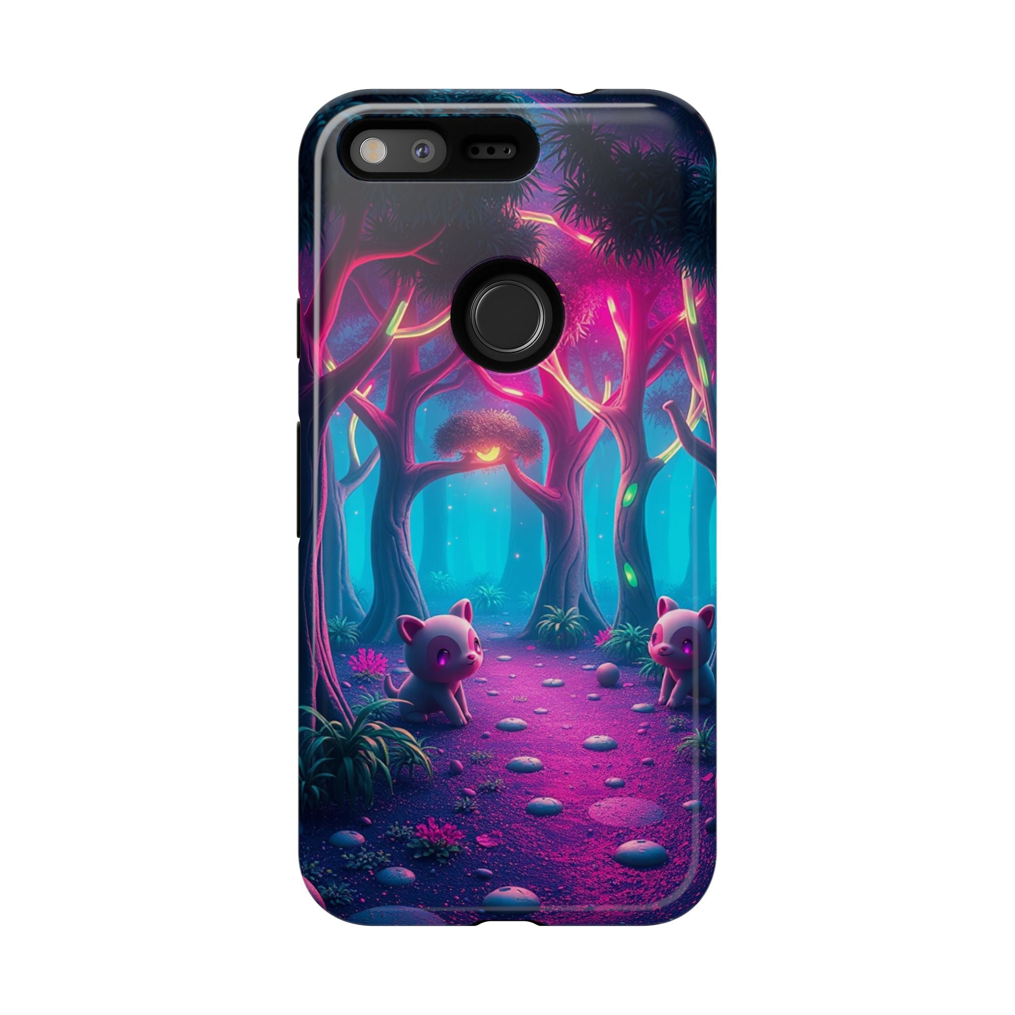 Mystical Forest Phone Case - Cute Animal Design, Tough Protection, Gift for Nature Lovers, Fantasy Decor, Phone Accessories, Eco-Friendly