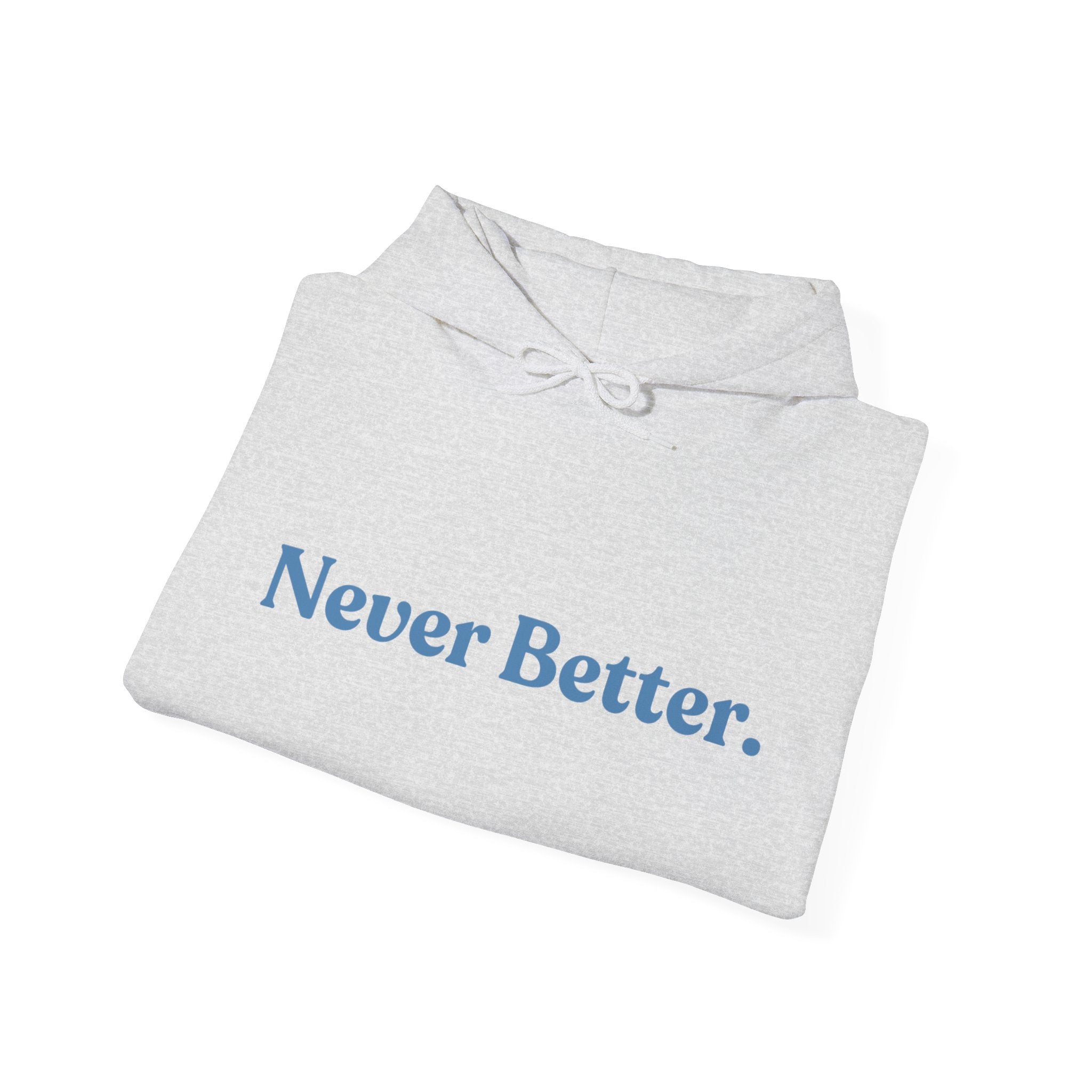 Positive Vibes Ash Gray Hoodie – Unisex Heavy-Blend Sweatshirt