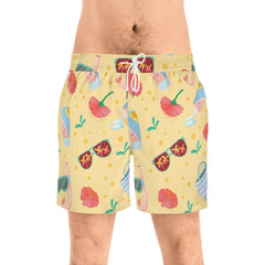 Shades in Shade Men's Mid-Length Swim Shorts (AOP)
