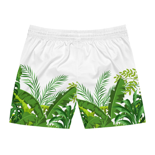 Foliage Men's Mid-Length Swim Shorts Swim Trunks Board Shorts