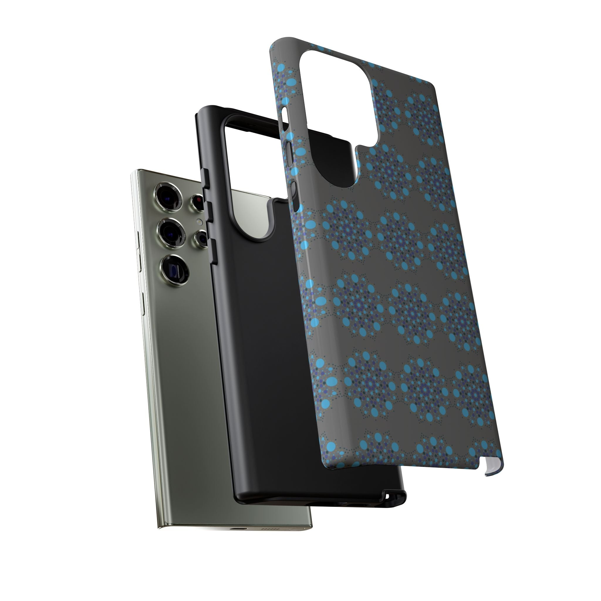 lue Geometric Phone Case for iPhone, Samsung, Google - Abstract Pattern, Protective Cover, Modern Art Phone Case, Gift for Her