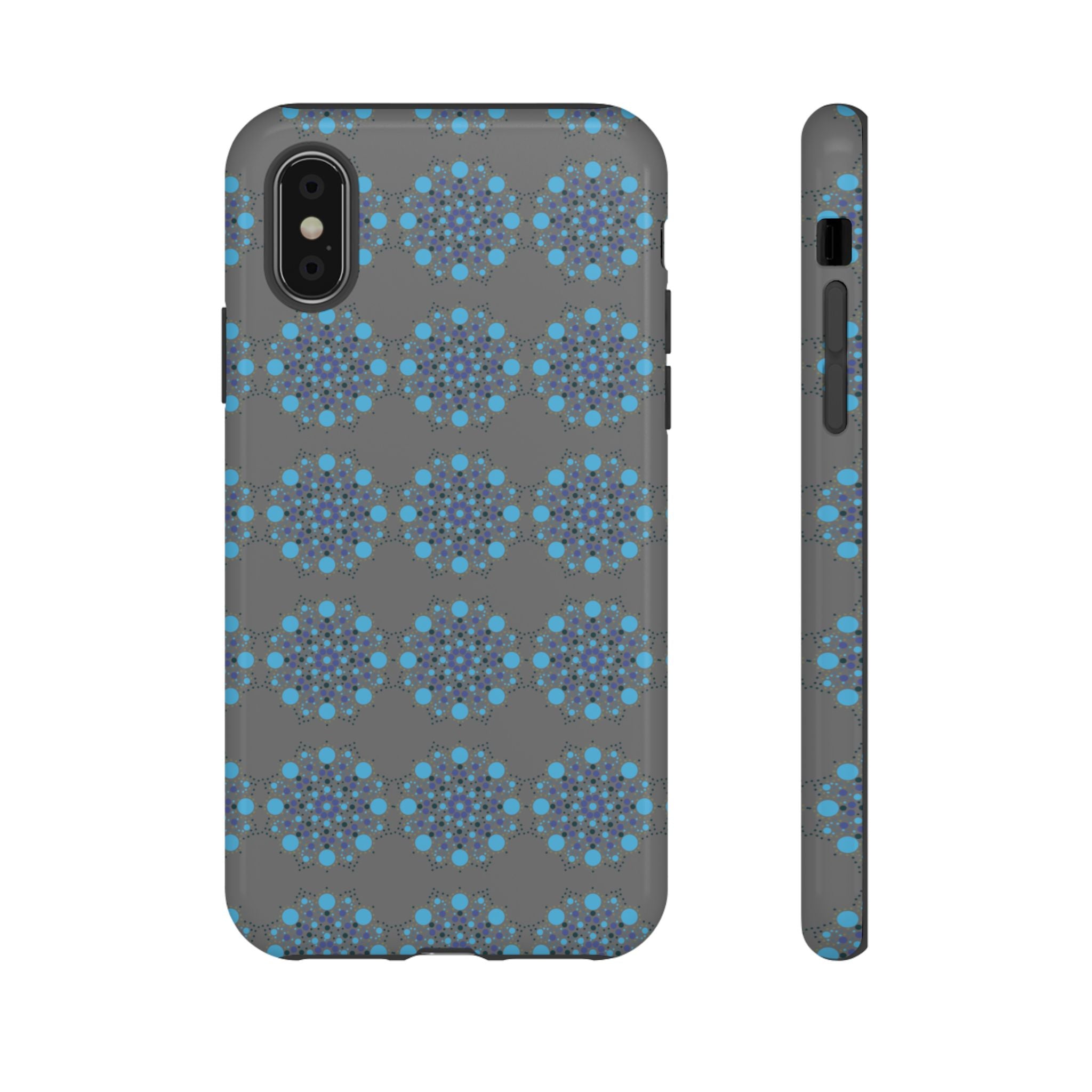 lue Geometric Phone Case for iPhone, Samsung, Google - Abstract Pattern, Protective Cover, Modern Art Phone Case, Gift for Her