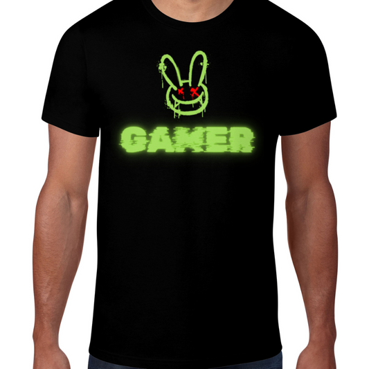 Gamer T-Shirt Neon Drip Gaming Shirt for Men Women Aesthetic Gaming Apparel Unisex Graphic Tee
