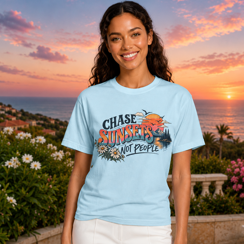 Chase Sunsets Not People Shirt