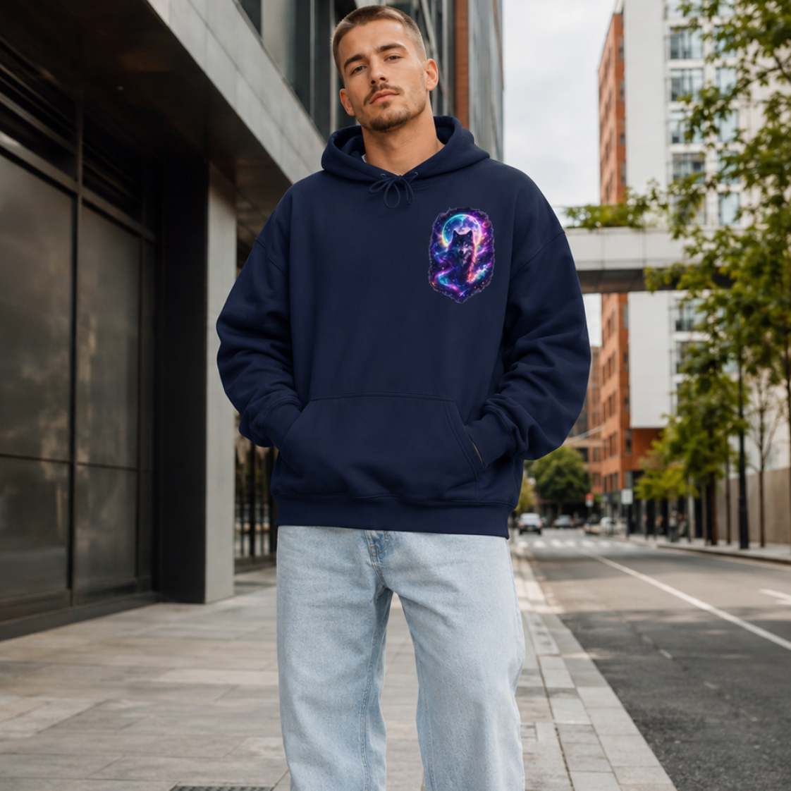 Galaxy Wolf Hoodie