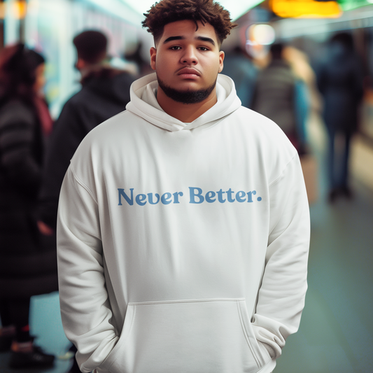 Positive Vibes Ash Gray Hoodie – Unisex Heavy-Blend Sweatshirt