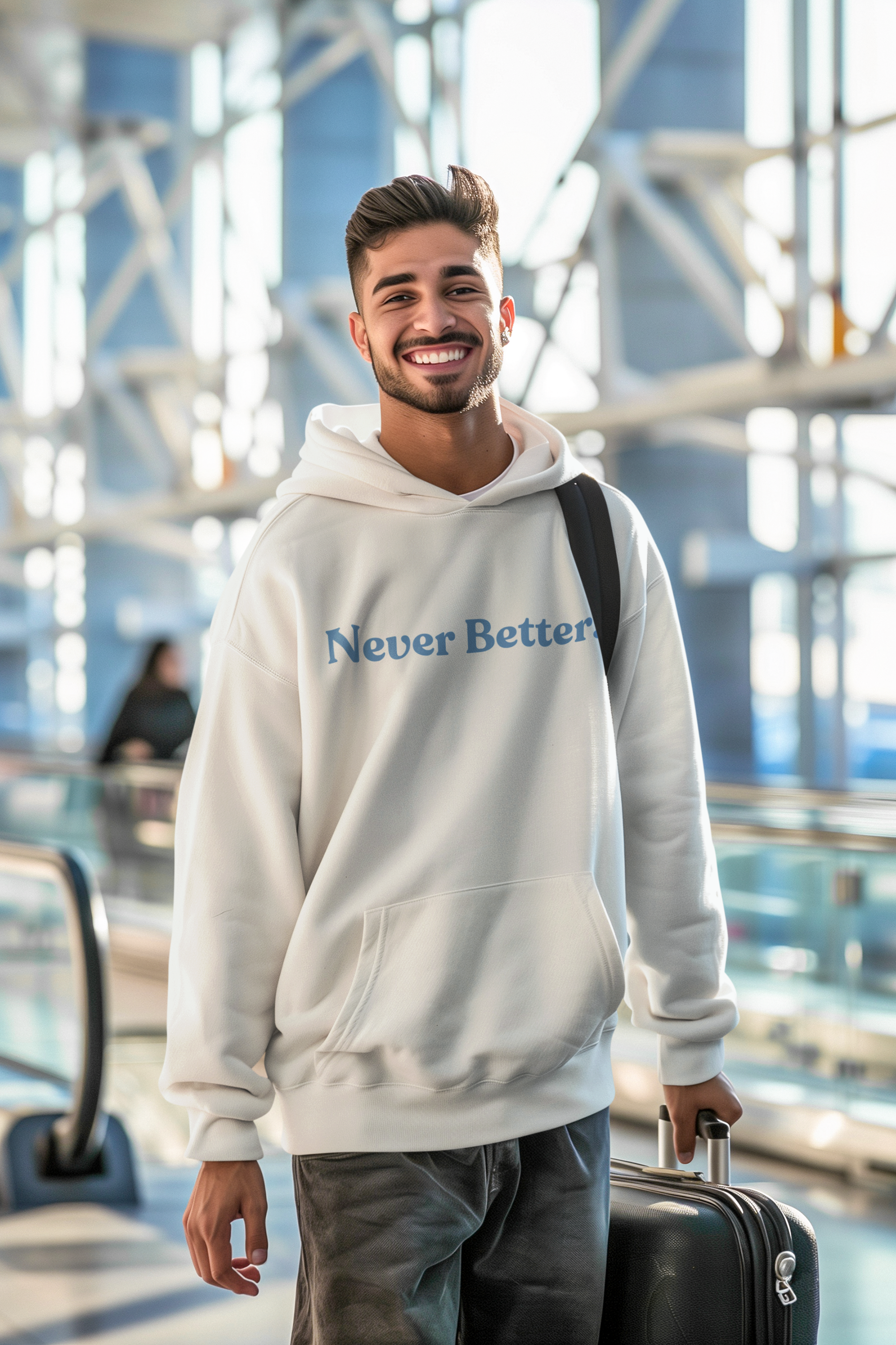 Positive Vibes Hoodie Unisex Ash Gray Hoodie Heavy Blend Cozy Hoodie