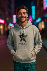 Light Blue Retro Star Hoodie – Self-Love Unisex Graphic Sweatshirt