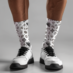 Old School Tattoo Socks – Unisex Cushioned Crew Socks
