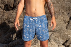 Beach Day Men's Mid-Length Swim Shorts Board Shorts Swimwear Men's Swim Trunks