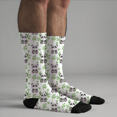 Panda Crew Socks: Unisex Animal Lover Gift