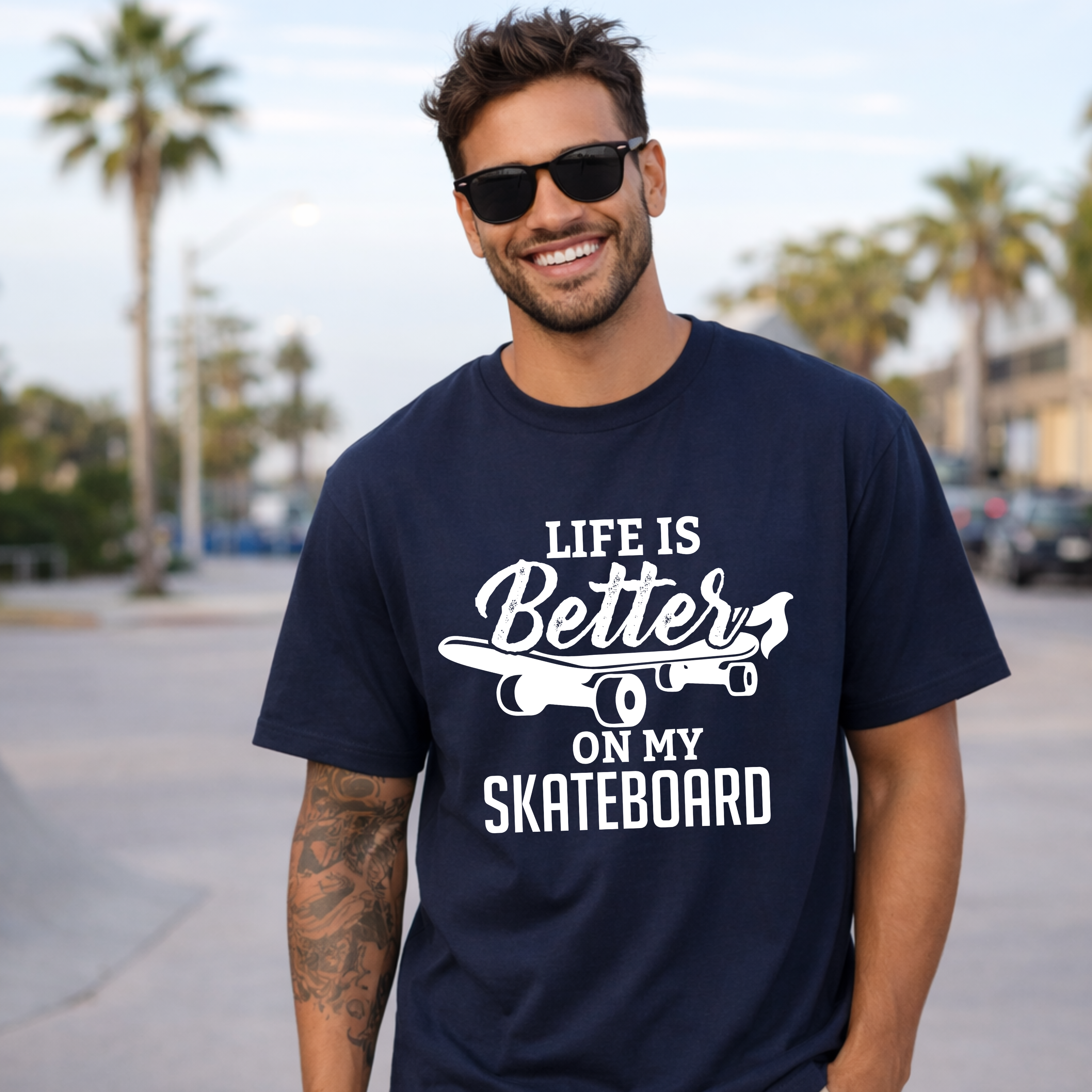 Skateboard Shirt Life Is Better On My Skateboard Comfort Colors 1717 Skater Tee