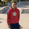 Skate Hoodie With Chest Logo Unisex Streetwear Pullover