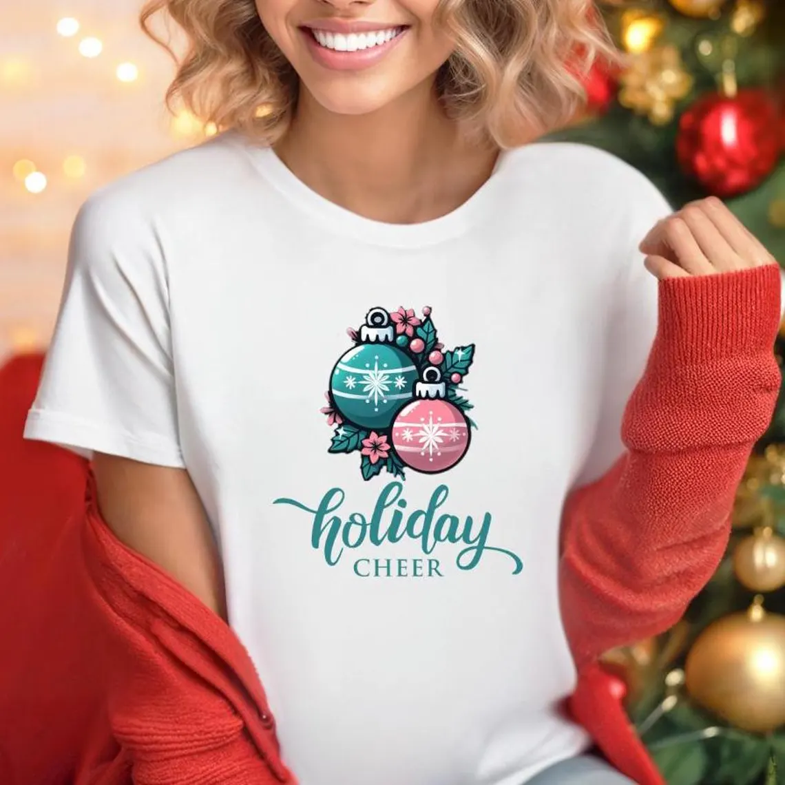 Festive Christmas T-Shirt for Women